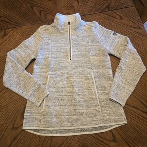 Kuhl Women's Light Gray Quarter-Zip Sweatshirt